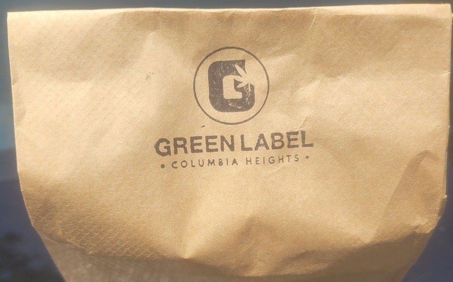 The bag we received, with Green Label's Logo on it